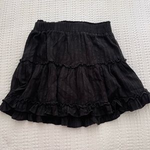 Black Ruffle Princess Polly Mini Skirt